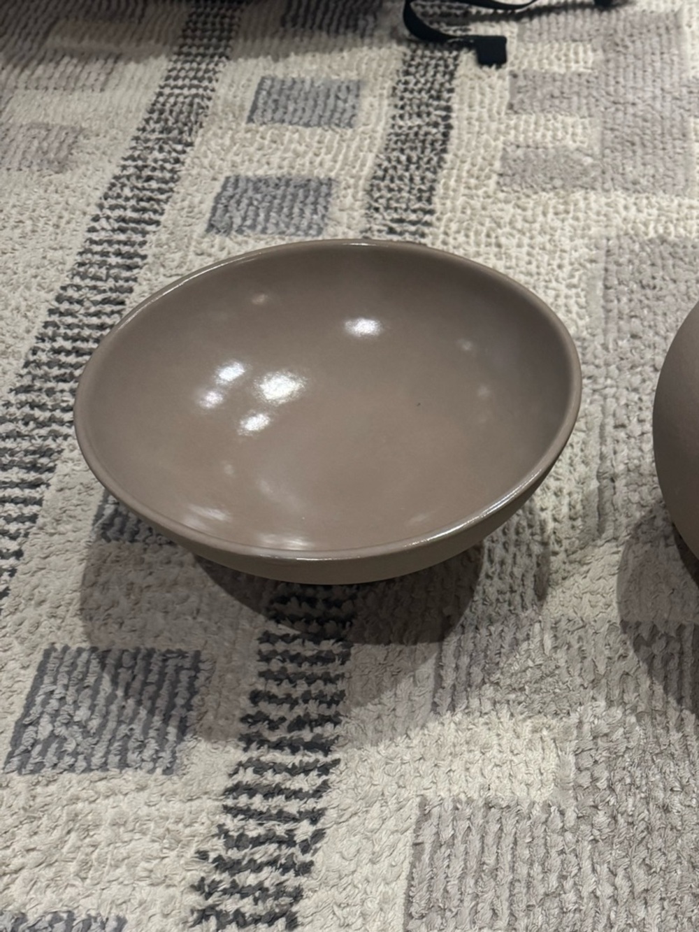 Leanne Ford for Crate & Barrel Clay Footed Bowl Decorative Centerpiece CB2
